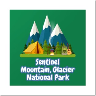 Sentinel Mountain, Glacier National Park Posters and Art